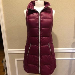 My Anorak Fuchsia long down filled vest! Size s